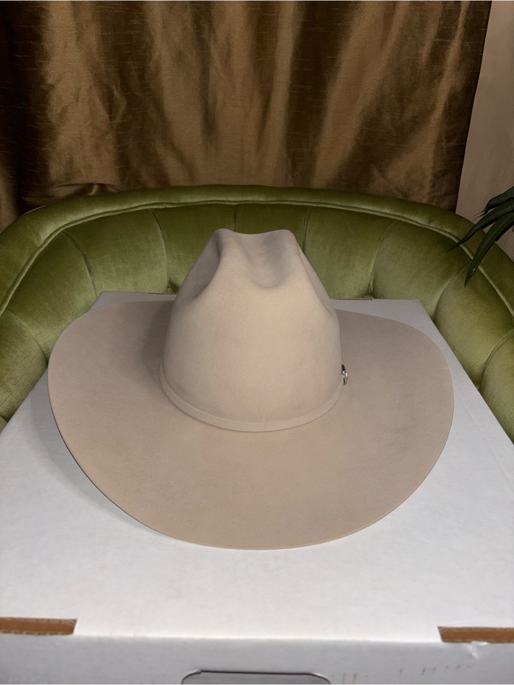 New Custom made 5X Greeley Hat Works W/ Original Box And custom Highlights 7 1/8 - Picture 4 of 12